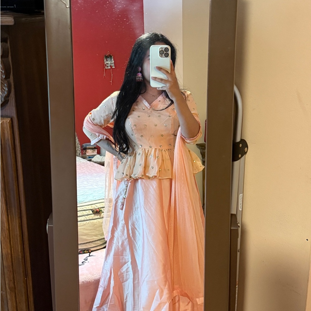 ✨Peach Lehenga✨